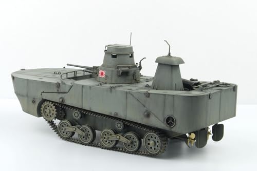 PLATZ/MONO Танки мира 11-й выпуск Масштаб 1/35 Японский морской плавающий танк Тип 2 Ka-Mi Configuration for Seaborne Operations (Тип с поздним поплавком) Пластиковая модель MD011 (танк)