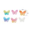 200Pcs Acrylic Butterfly Gradual Color Beads for DIY Jewelry Making Findings