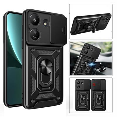 Для Xiaomi Poco C65 чехол слайдер объектив камеры защитный чехол для Poxo Poko Pocco Little C65 C 65 4G магнитный держатель кольцо защитный чехол