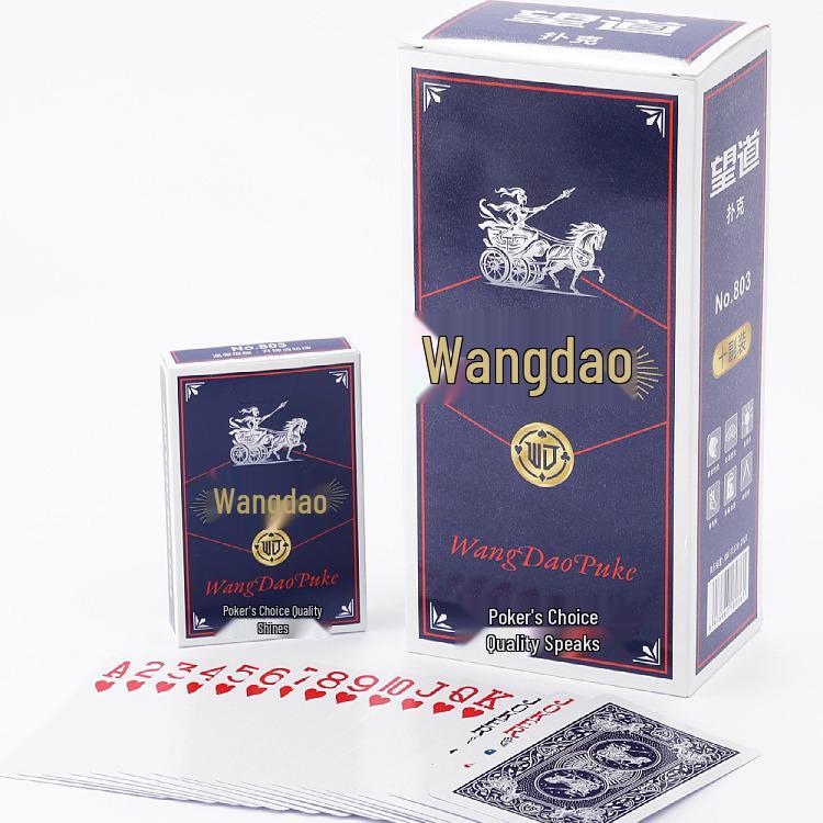 Wangdao 803 Прочные игральные карты: Утолщенные колоды для дома и карточных комнат, упаковка 100 шт.