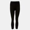 Rafida Fleece-lined Leggings with White Logo Woman