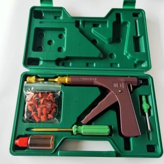 Набор минимально инвазивных инструментов для ремонта шин. Универсальный ремонтный комплект с грибовидными заглушками RapidPlug 2.0. Простота в использовании для автомобилей, мотоциклов, грузовиков.