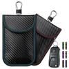 Portable Faraday Bag Car Key Storage Organizer Wear Resistant Anti-Theft Signal Blocking RFID Key Fob Protector Pouch