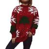 Women's Fashion Fall And Winter Christmas Loose Round Neck Pullover Knitted Sweater