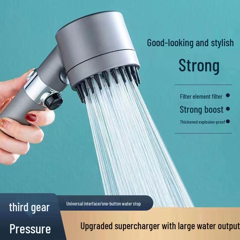 German Dai Pen Douyin Style Three-Speed Supercharged Massage Shower Head with Filter