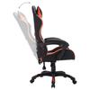 Gaming Chair with RGB LED Lights Orange and Black Artificial Leather