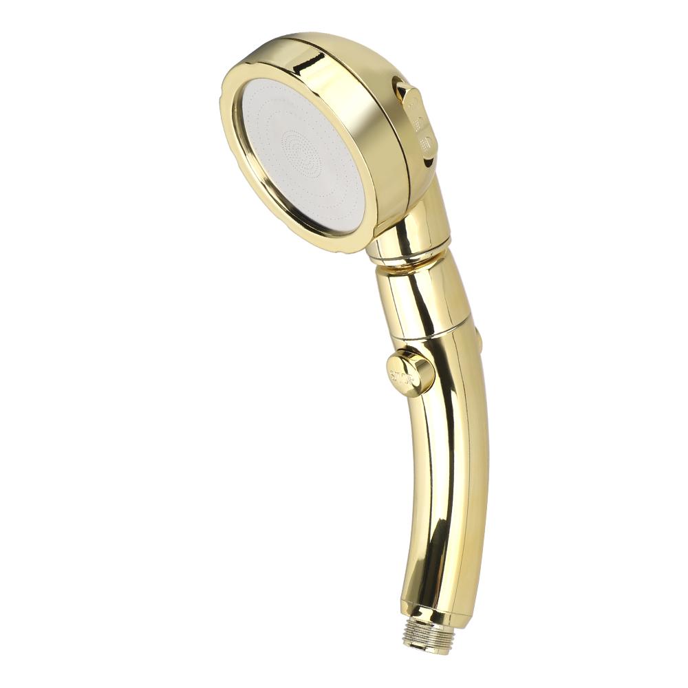 Вращающаяся на 360 градусов ручная душевая лейка, регулируемая водосберегающая душевая лейка, 3 режима струи с переключателем ВКЛ/ВЫКЛ и паузой