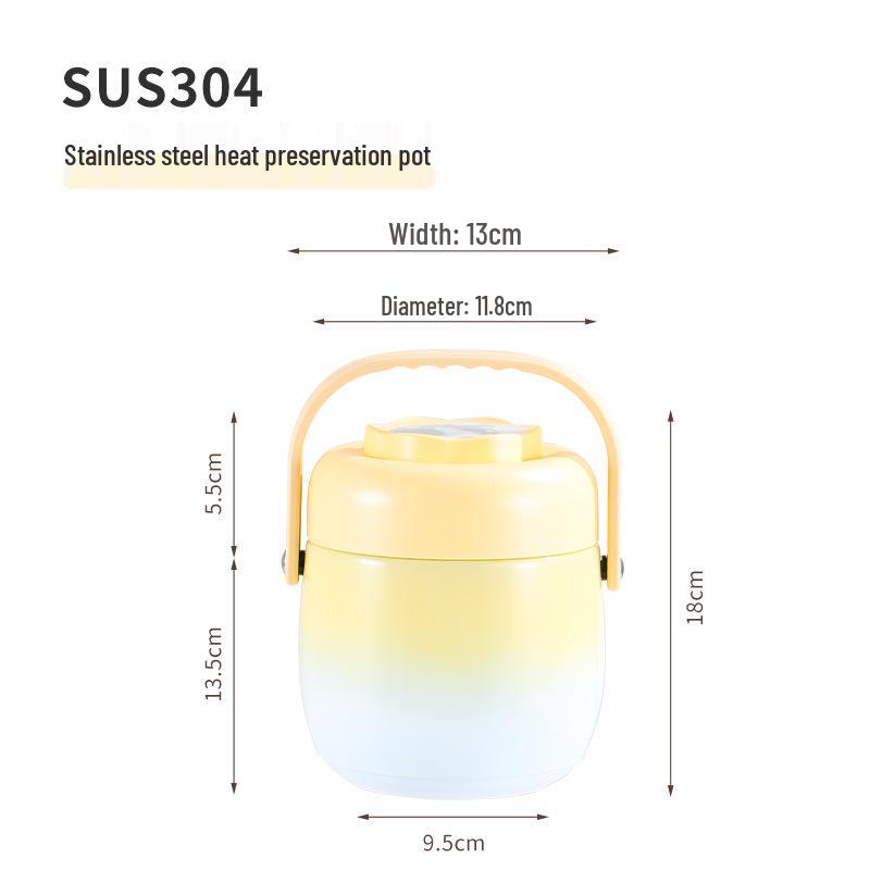 Многослойный изолированный ланч-бокс бенто из нержавеющей стали