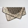 New decorative ethnic style scarf literary and retro handmade curled square scarf imitation silk hair double-sided heterochrome inkjet silk scarf