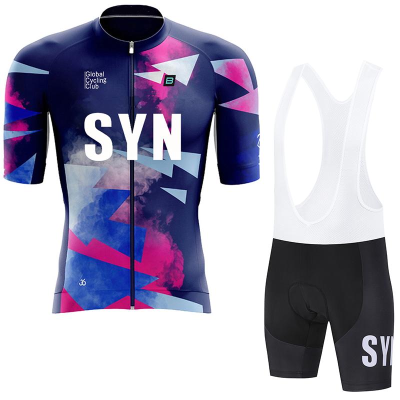 SYN men's cycling clothing summer road cycling jersey moisture wicking cycling set MTB cycling sportswear cycling jersey