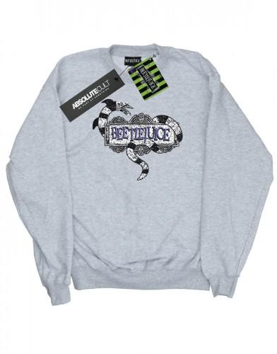 Beetlejuice Mens Sandworm Logo Sweatshirt