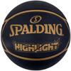 SPALDING Highlight Ball, Unisex Black Basketball