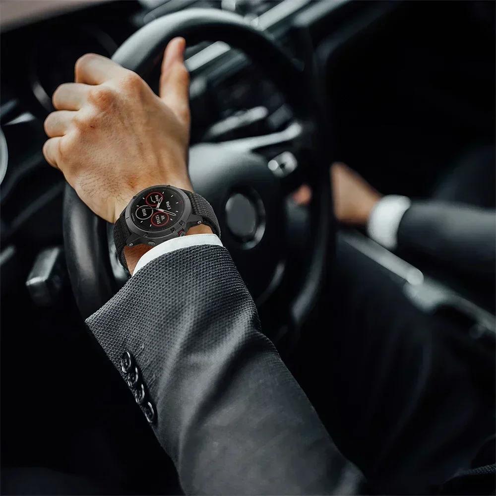 Нейлоновый ремешок с липучкой 26 мм 22 мм для часов Garmin Fenix 7 7X Pro 6/Epix Pro Gen 2 47 мм 51 мм/Enduro/TACTIX/Forerunner 965 955