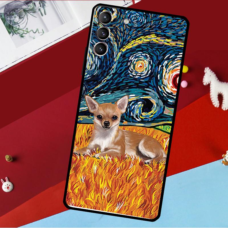 Мультяшная собака чихуахуа Чехол Для Samsung Galaxy S26 S25 S24 S21 S22 S20 Ultra S9 S10 Plus S23 FE S25 FE Чехол для телефона