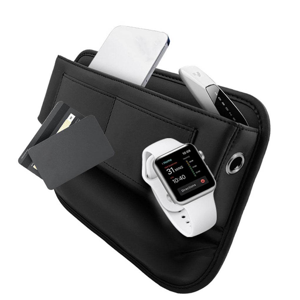 Черный органайзер для хранения вещей, легко собирается и позволяет легко организовать небольшое пространство. Аксессуары для автомобильного органайзера.