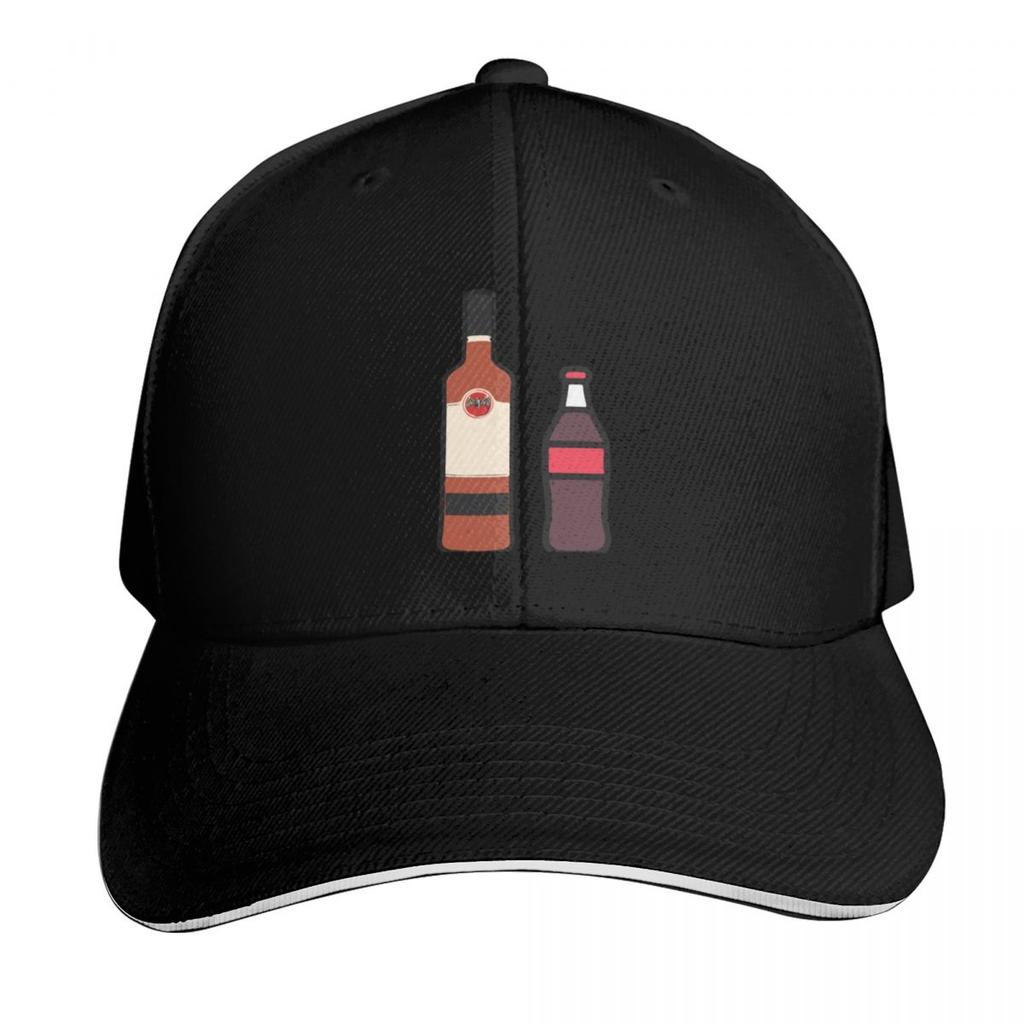 rum and coke Baseball Cap Bobble Hat Golf Hat Snap Back Hat Christmas Womens Hats Unisexs