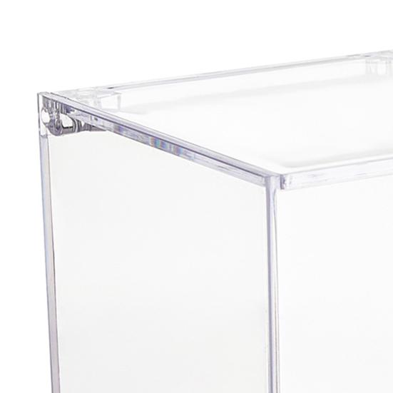 Прозрачные акриловые коробки, маленькие квадратные кубические контейнеры с крышкой, пластиковый органайзер для хранения конфет, таблеток, крошечных ювелирных изделий