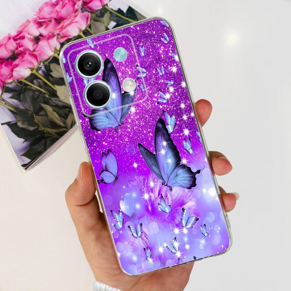 For Xiaomi Redmi Note 13 4G Case Redmi Note 13 Pro 4G Global Cute Soft Silicone TPU Slim Cover For Redmi Note13 13Pro 4G