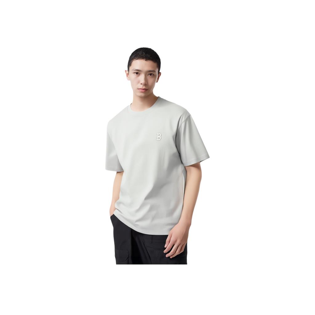 New MLB SS24 T Shirt Unisex Light Gray 3ATSB1143-43GRL