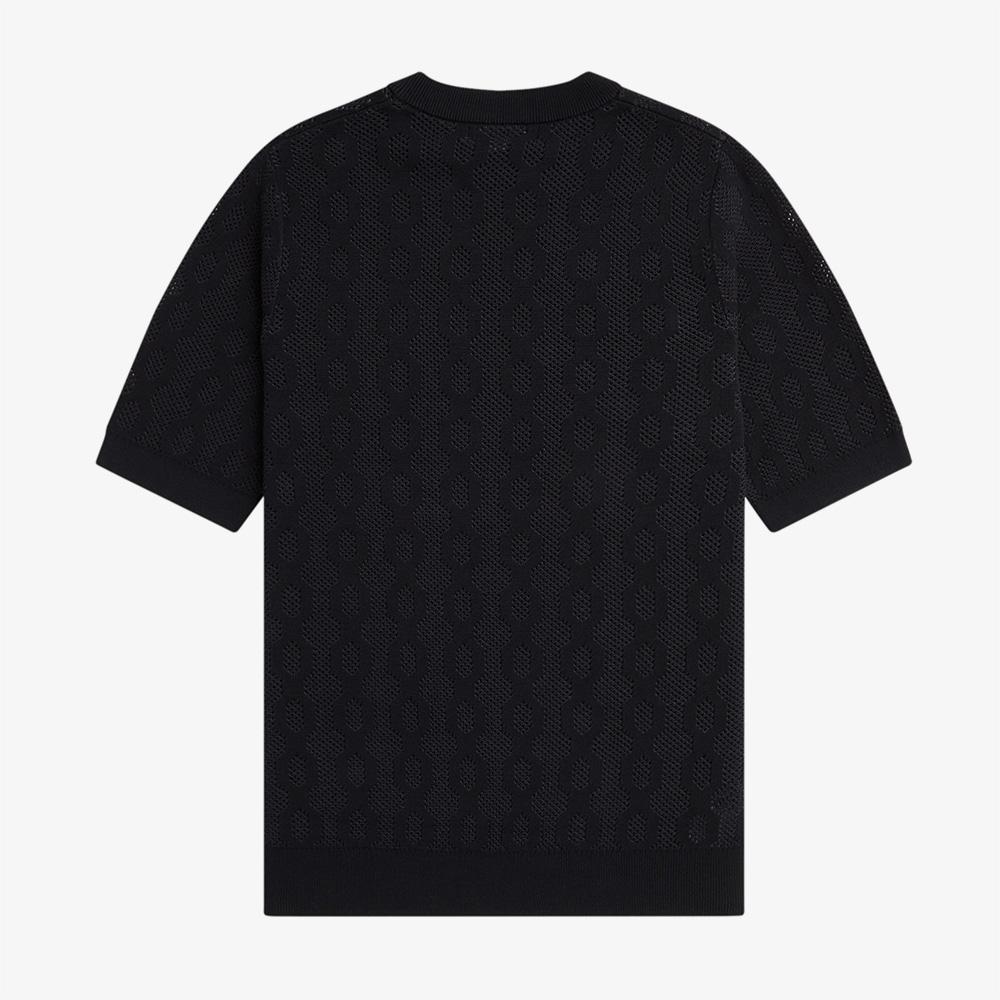 Fred Perry [Стильный] Футболка с открытой вязкой (102) Afpm2417622-102