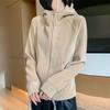 Navava Women Warm Fleece Velvet Long Sleeve Hoodie Zip Up
