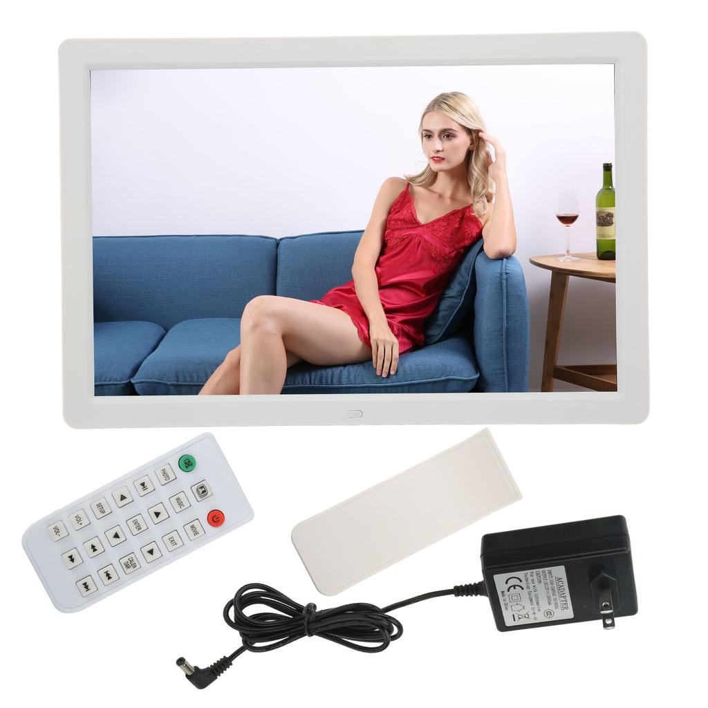 17-дюймовая цифровая фоторамка HD Plug and Play Электронная фоторамка Поддержка видеоизображения