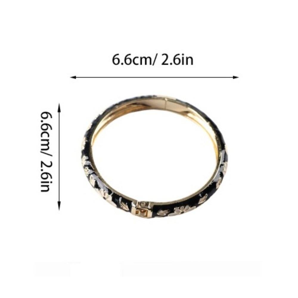 Colorful Vintage Cloisonne Bangle Traditional Women's Hand Bracelet Flower Bangle  Jewelry Gifts