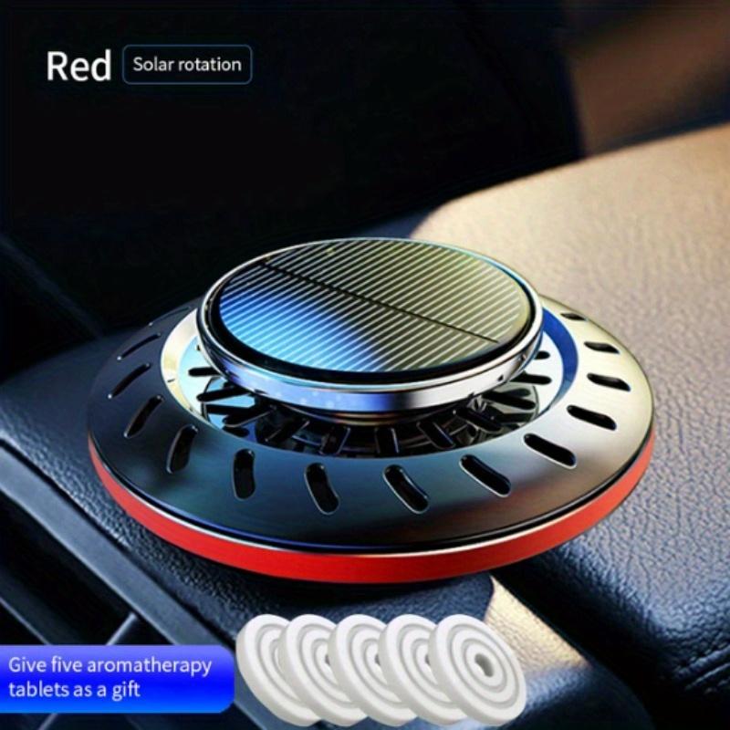 Автомобильный ароматизатор на солнечной энергии, вращающийся на 360° НЛО, автопарфюм для интерьера, креативный освежитель воздуха, автоматический очиститель воздуха, подарочная коробка, декор автомобиля
