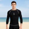 CartHub Mens UV Protection Rash Guard Set Long Sleeve Top Board Shorts Swimming Surfing Snorkeling Hot