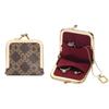 Royal Bagger Genuine Leather Mini Jewelry Box, Ring & Necklace Storage, Slim Coin Purse with Kiss Lock for Women 3120 SpringStatements