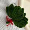 Yousheng Woven Keychain Handmade Pomelo Leaf Design Lucky Charm Keychain Hand-Crocheting Decorative Pendant Car Backpack Accessories