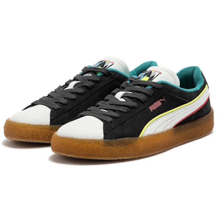 Puma Замшевые кроссовки Crepe Stb Casual с низким верхом, унисекс, черные, коричневые, белые 388149-01