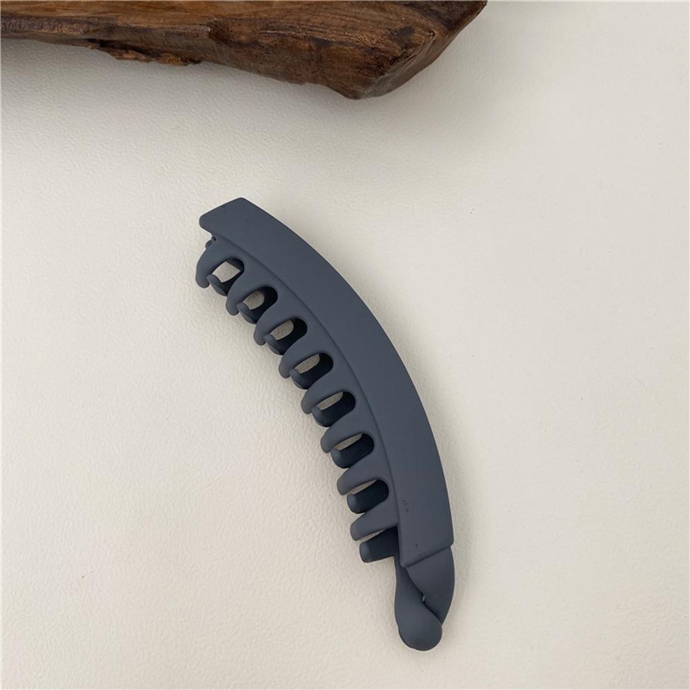 Fashion Gift Barrettes Hairpins Solid Color Hair Claws Ponytail Holder Hair Clips Banana Clip