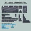 XVX Keycap 189 Key Double Shot PBT Keycap Cherry MX Gateron Switch для механической клавиатуры XVX Profile Keycap 60%65%70%100% (Серый/Синий)