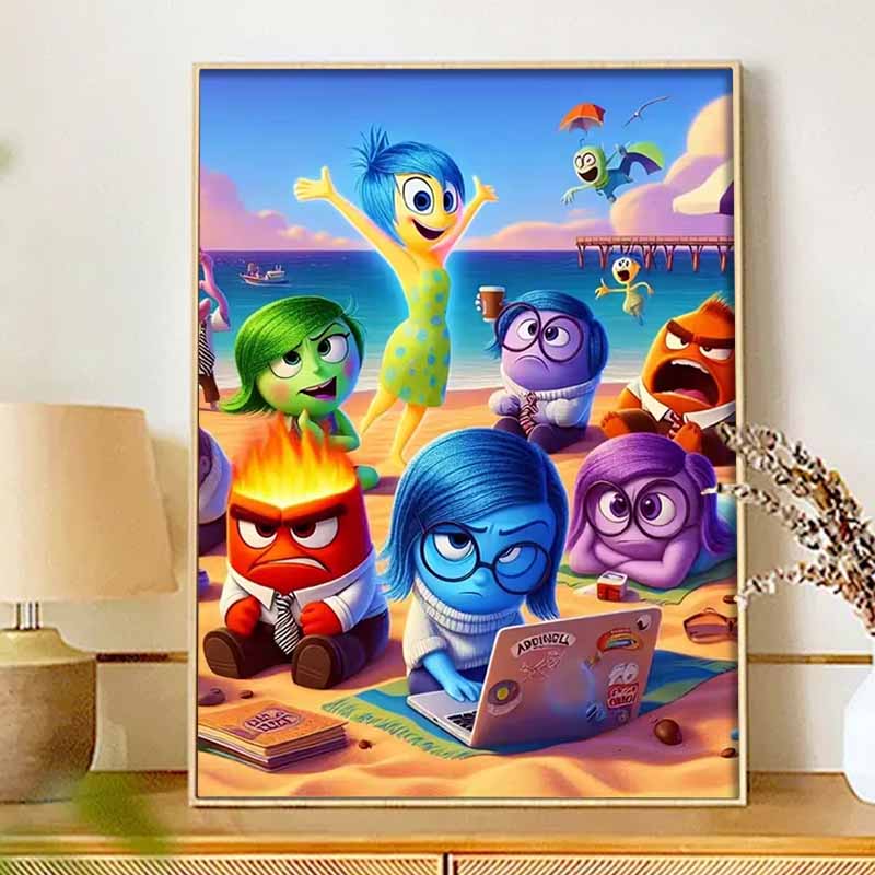 Disney Алмазная мозаика Персонажи из мультфильма «Головоломка» 5D Ручная работа DIY Подарок Набор для алмазной мозаики Искусство Домашний декор