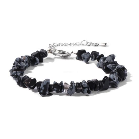 Women Bracelet Irregular Beads Decor Adjustable Length Non-fading Bracelet Wrist Jewelry Versatile