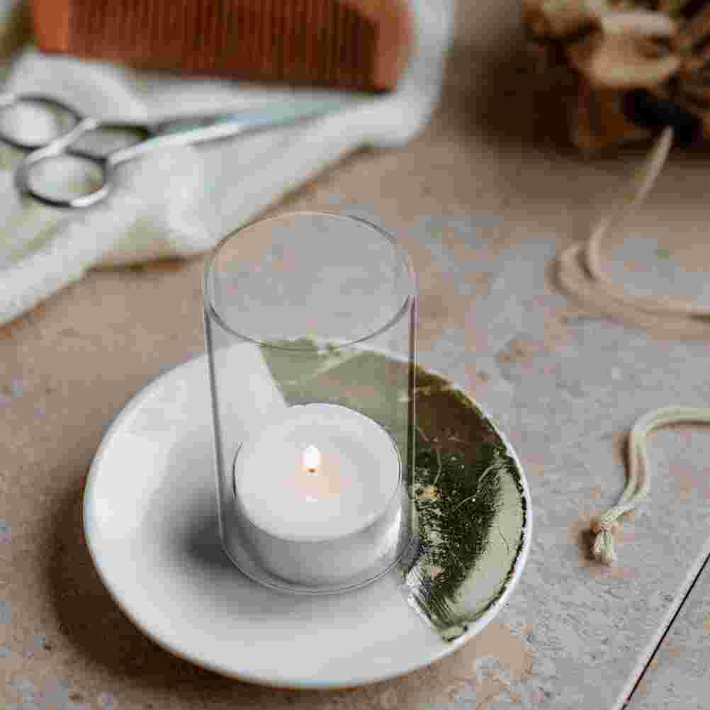 2 шт. подсвечники абажур лампа открытый конец трубчатые абажуры прозрачный поставка столовая светильник приспособление