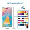 Zhenglin Стираемые цветные карандаши – наборы по 24, 36 и 48 цветов для рисования и раскрашивания детьми и студентами.