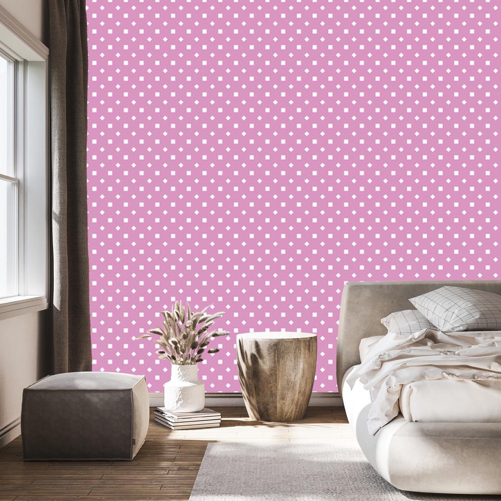 Soft Dots Wallpaper, Powder Pink for Living Room and Bedroom 50x1000