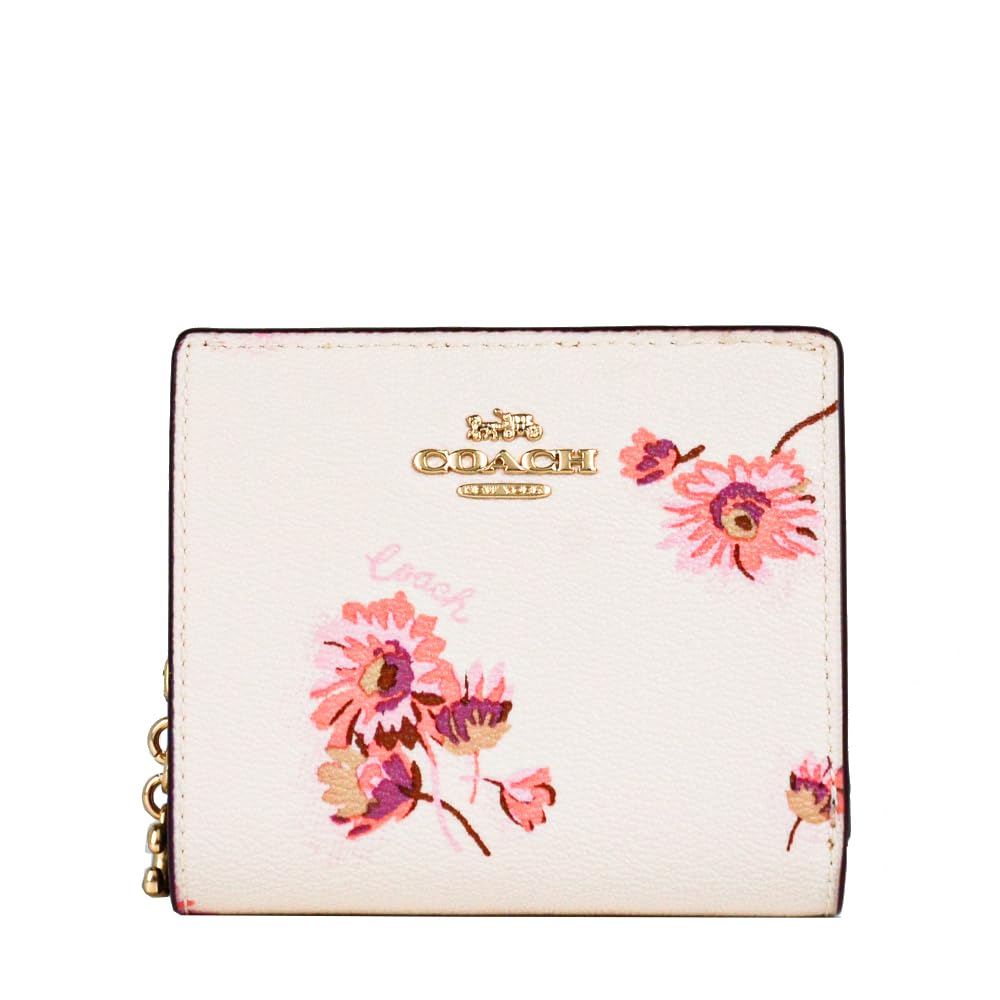 Outlet Wallet Bifold Wallet C8691 IMCAH Floral Pattern [Coach] Women's (Chalk Multi)
