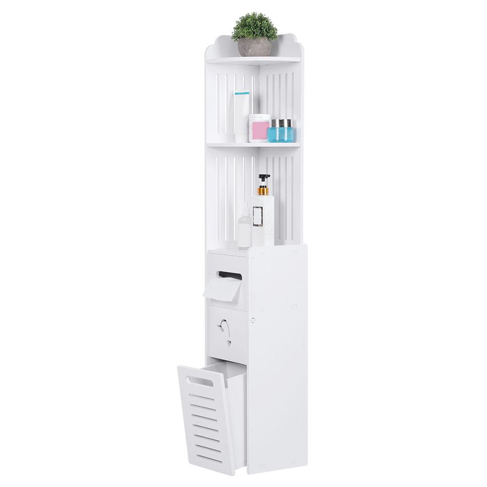 Multifunction 5‑Layer Vertical Storage Rack Shelf Cabinet Organizer for Bathroom Kitchen