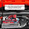 76мм/3 дюйма Алюминиевый Универсальный Автомобильный Аксессуар Комплект Трубок Турбонаддува Впуск Холодного Воздуха для Автомобиля