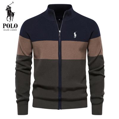 Осенне-зимняя вышивка Новый мужской вязаный свитер куртка Свитер кардиган Высококачественная модная куртка