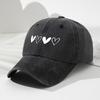 Soft And Heart-Shaped Design Adjustable Retro Unisex Baseball Cap Outdoor Sports Fishing Camping Fashionable Hat