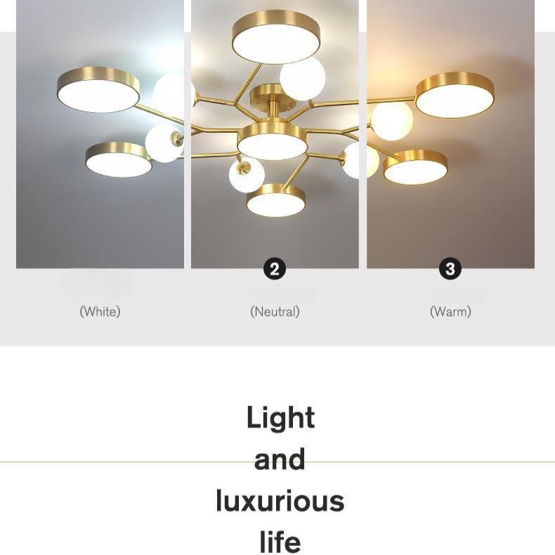 Потолочный светильник для гостиной, Современная и простая бытовая лампа «Волшебный боб»