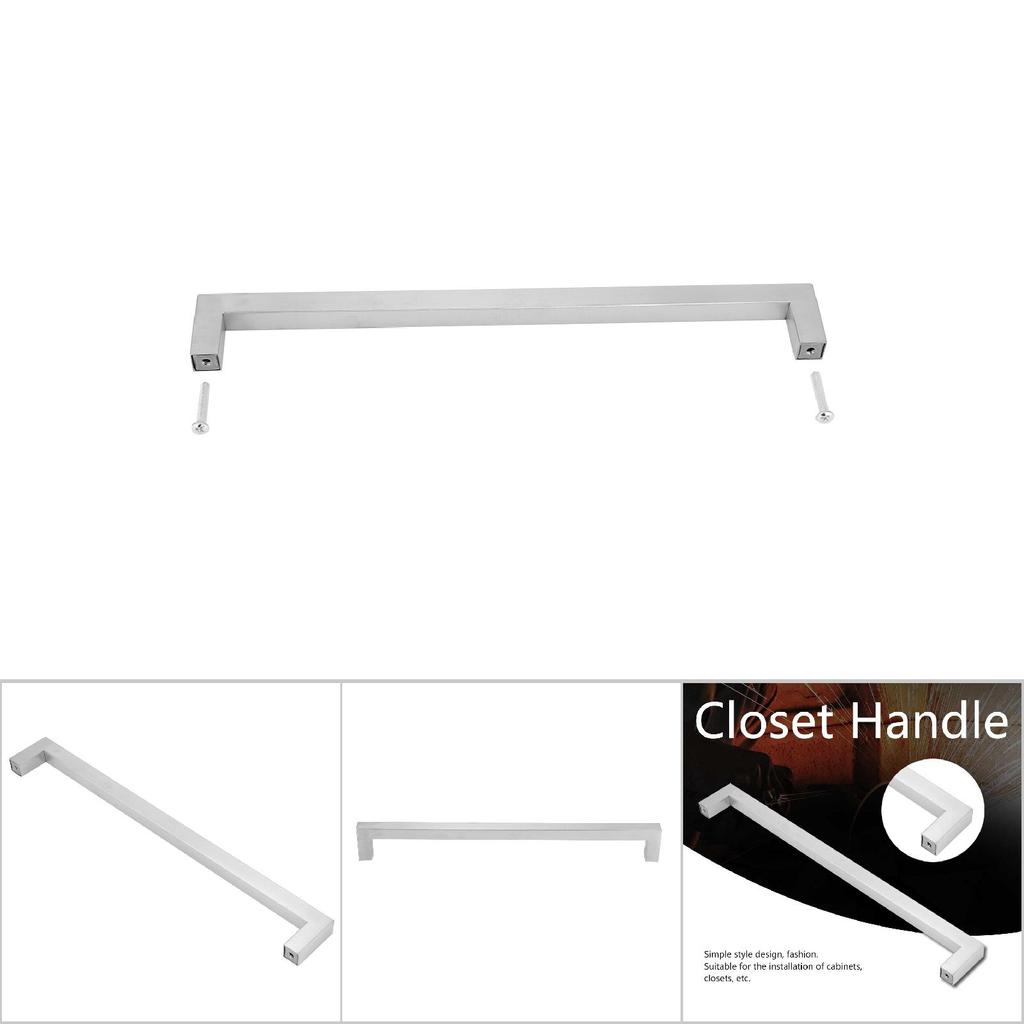 12 мм 304 нержавеющая сталь серебристая ручка для шкафа простой стиль мебель дверной аксессуар(288мм)