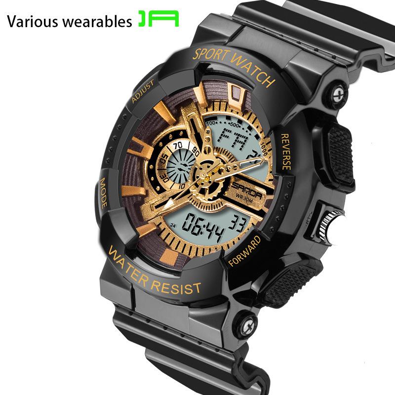 Корейская мода тренд микро бизнес светящиеся электронные спортивные модные студенческие корейские конфеты детские парные часы