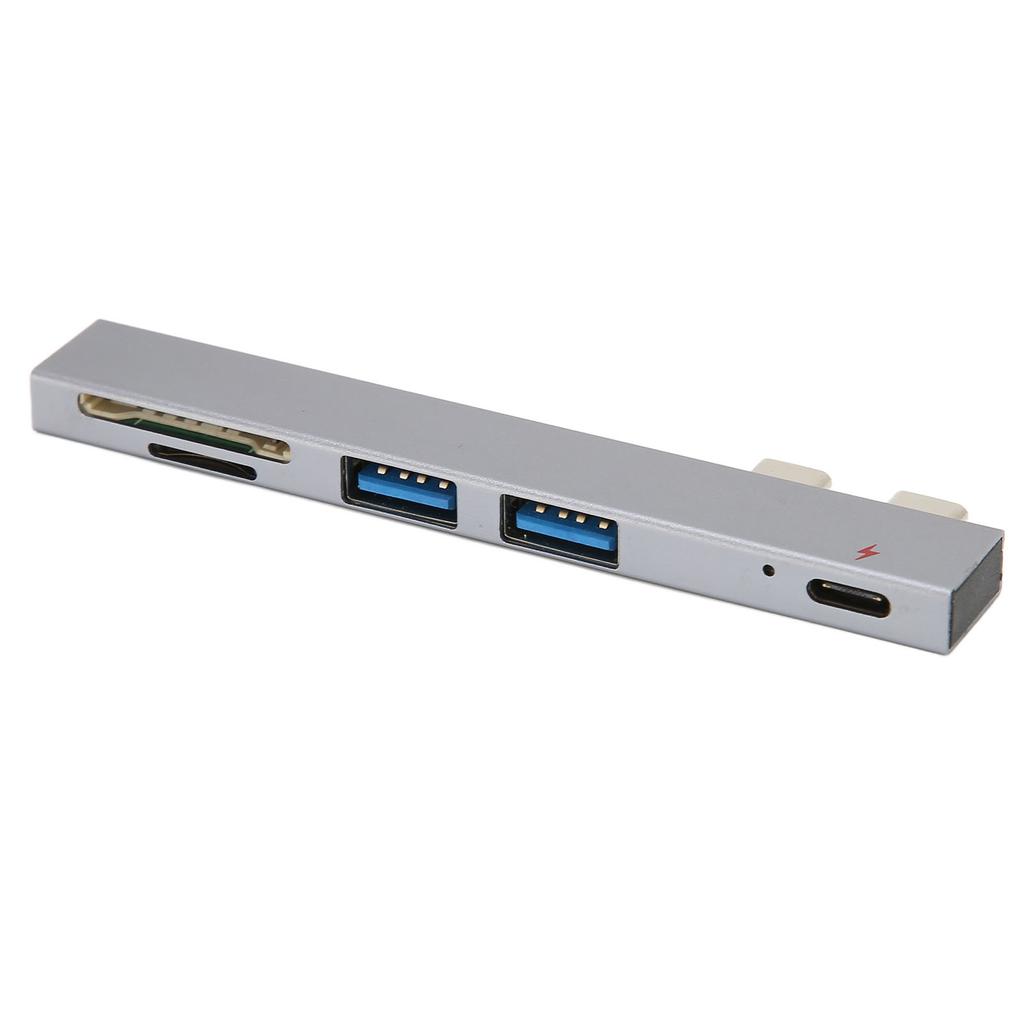 Двухпортовый USB-C хаб, стабильная передача данных, USB-C на PD, USB-накопитель, карта памяти, хаб-адаптер для ноутбука iOS