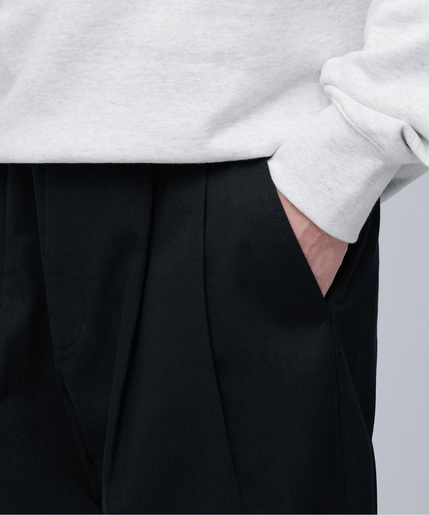 MUSINSA STANDARD Cotton Wide Balloon Pants [Black]