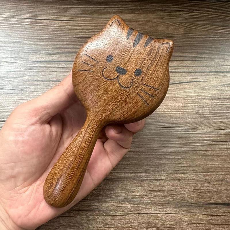 Массажная расческа для кожи головы с рисунком из сандалового дерева, расческа Meridian, зубчатая расческа для волос на голове, массаж тела, скраб для тела, гуаша
